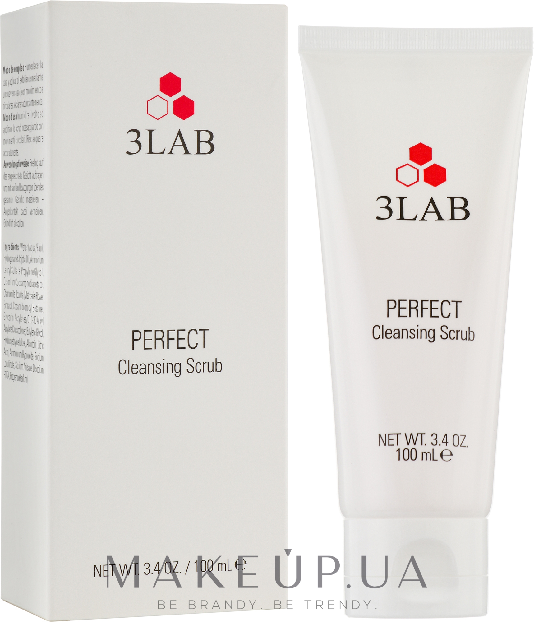 Очищающий скраб для кожи лица - 3Lab Perfect Cleansing Scrub — фото 100ml