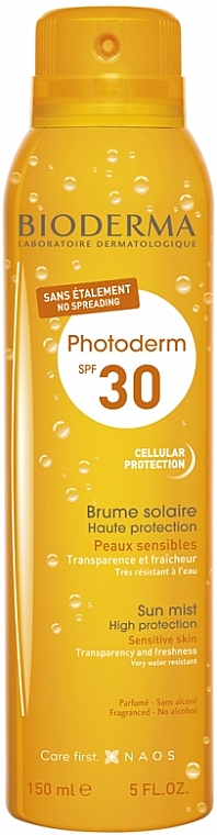 Солнцезащитный спрей для тела и лица - Bioderma Photoderm Sun Mist SPF 30 — фото N1