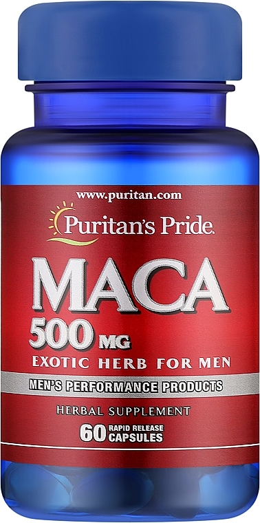 Пищевая добавка для мужчин "Мака", 500 мг - Puritan's Pride Maca 500mg Exotic Herb for Men — фото N1