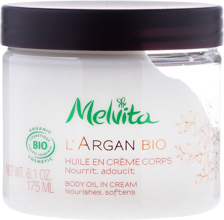Крем для тела - Melvita L'Argan Bio Body Oil In Cream — фото N1