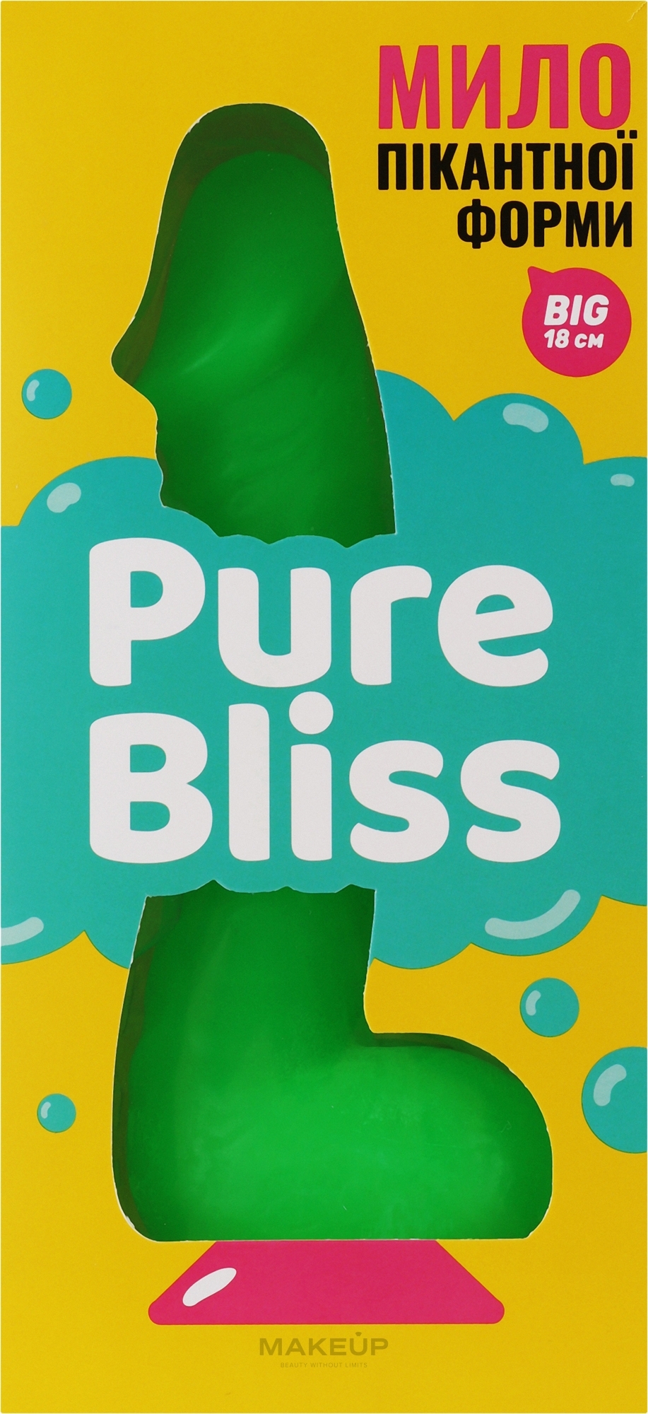 Мило пікантної форми із присоскою, зелене - Pure Bliss Big Green — фото 240g