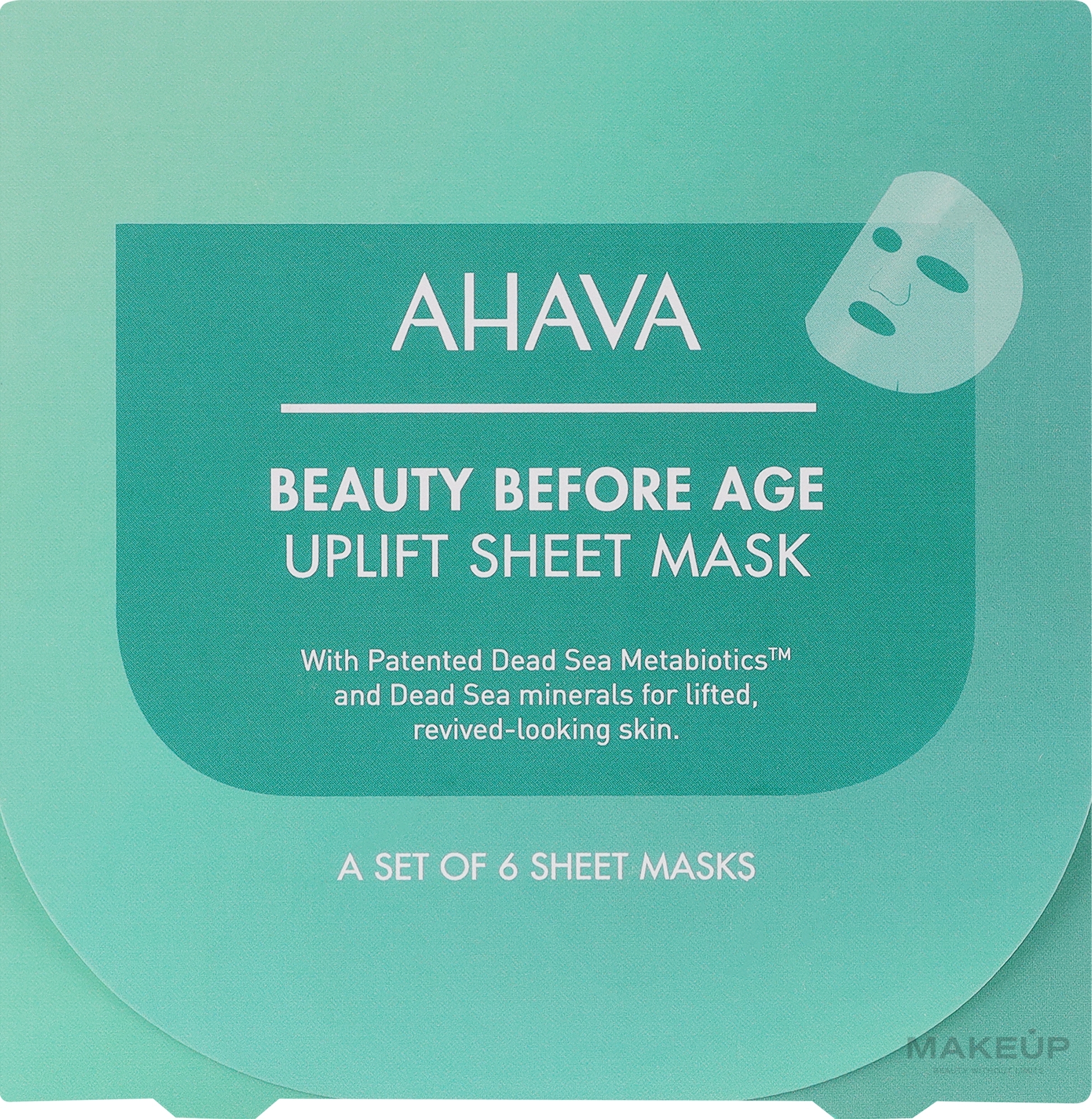 Лифтинговая восстанавливающая тканевая маска - Ahava Uplifting & Firming Sheet Mask — фото 6x17g