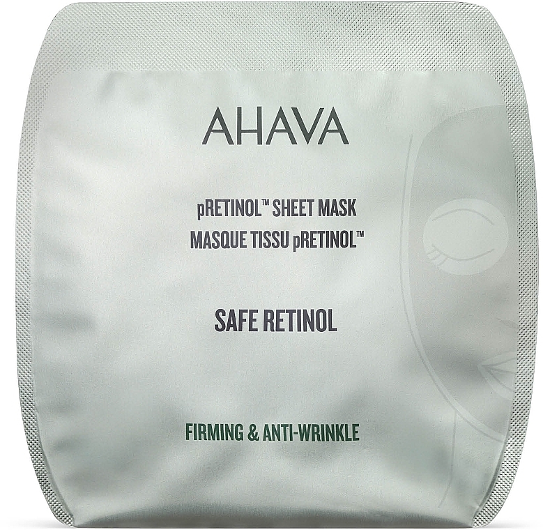 Тканинна маска для обличчя з ретинолом - Ahava Safe pRetinol Sheet Mask — фото N1