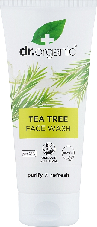 Гель очищувальний для обличчя з екстрактом чайного дерева - Dr. Organic Tea Tree Face Wash