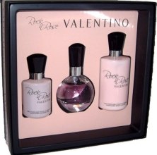 Духи, Парфюмерия, косметика Valentino Rock`n Rose - Набор (edp 50 + b/lot 200 + sh/gel 100)