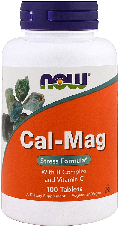 Кальцій-Магній, 100 таблеток - Now Foods Cal-Mag Stress Formula — фото N1