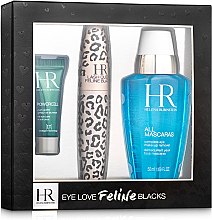 Духи, Парфюмерия, косметика Набор "Глаза Любви" - Helena Rubinstein Lash Queen Feline Blacks (ser/3ml + mascara/7ml + remover/50ml)