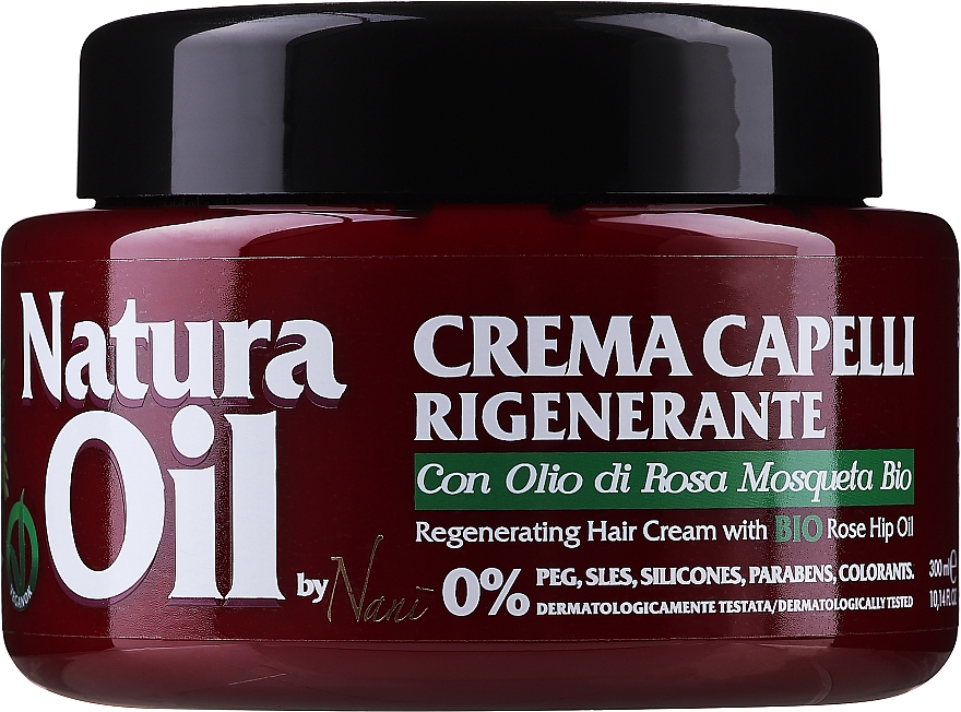 Крем для волос с розовым маслом - Nani Natura Oil Regenerating Hair Cream — фото N1
