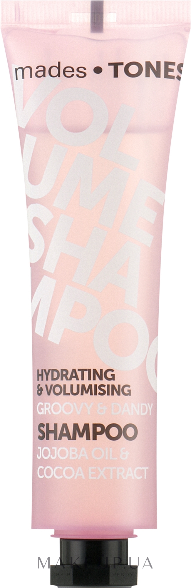 Шампунь для об'єму "Пустотливий" - Mades Cosmetics Tones Volume Shampoo Groovy&Dandy Tube — фото 65ml