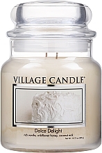 Ароматическая свеча в банке "Сладкое удовольствие" - Village Candle Dolce Delight — фото N3