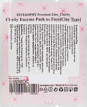 Маска для глибокого очищення обличчя, з ензимами - Estesophy Premium Line Clarity Enzyme Pack for Face — фото N2