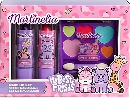 Набор для макияжа - Martinelia My Best Friend Makeup Set (lip/stick/2 pcs + eye/shadow/1 pcs) — фото N1