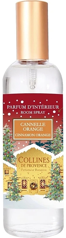 Аромат для дома "Корица и апельсин" - Collines de Provence Cinnamon Orange Room Spray — фото N1