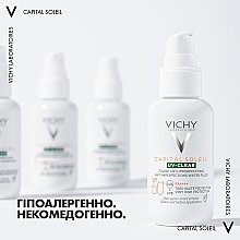 Щоденний сонцезахисний невагомий флюїд для шкіри схильної до жирності та недосконалостей, дуже високий ступень захисту SPF50+ - Vichy Capital Soleil UV-Clear SPF50 — фото N10