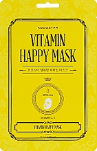 Тканинна маска з вітамінами для сяйва шкіри - Kocostar Vitamin Happy Mask — фото N1