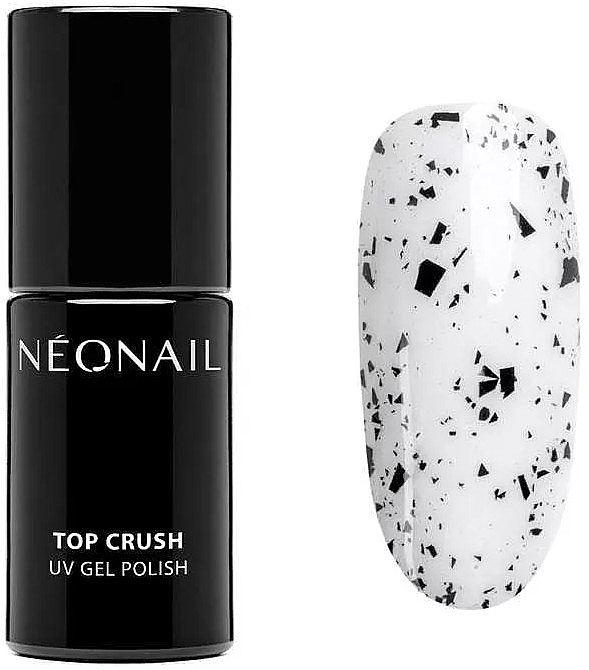 Топ для гель-лаку - NeoNail Professional UV Gel Polish Top Crush Black Gloss — фото N1