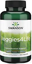 Пищевая добавка, сублимированные овощи в таблетках - Swanson Veggies4life — фото N1