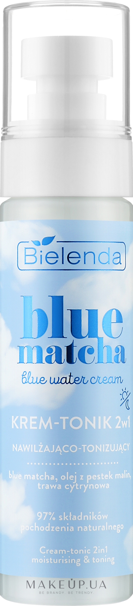 Крем-тонік для обличчя - Bielenda Blue Matcha Blue Water Cream — фото 75ml