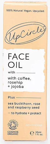 Органічна олія для обличчя з кавою - UpCircle Hydrating Organic Face Oil With Coffee & Rosehip Oil — фото N2