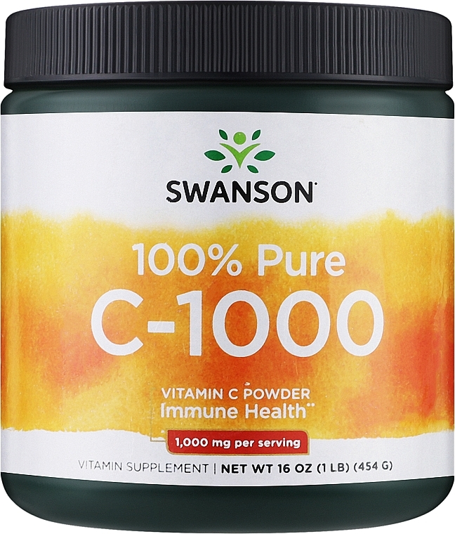 Харчова добавка "Вітамін С, порошок" - Swanson Vitamin C Powder 100% Pure — фото N1