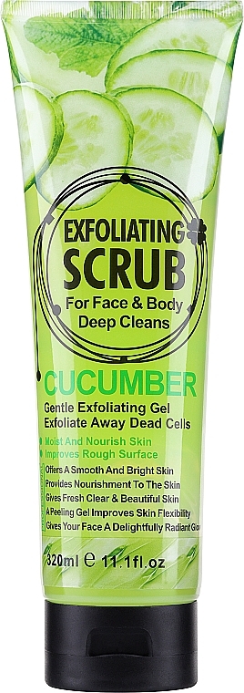 Скраб для обличчя й тіла "Огірок" - Wokali Exfoliating Scrub Cucumber — фото N1