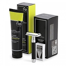 Духи, Парфюмерия, косметика Набор для бритья, GS414SCLPT - Edwin Jagger Gift Set (sh/cr/75ml + acc/1pcs)