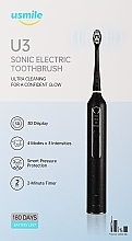 Электрическая зубная щетка U3, черная - Usmile Sonic Electric Toothbrush U3 Starry Black — фото N1