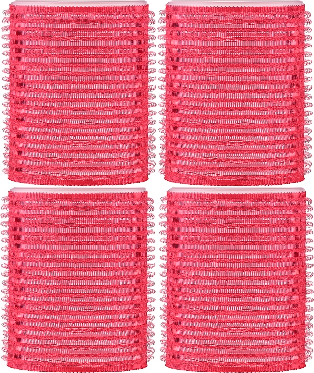 Бигуди-липучки для волос, 4 шт, розовые - Deni Carte — фото N1