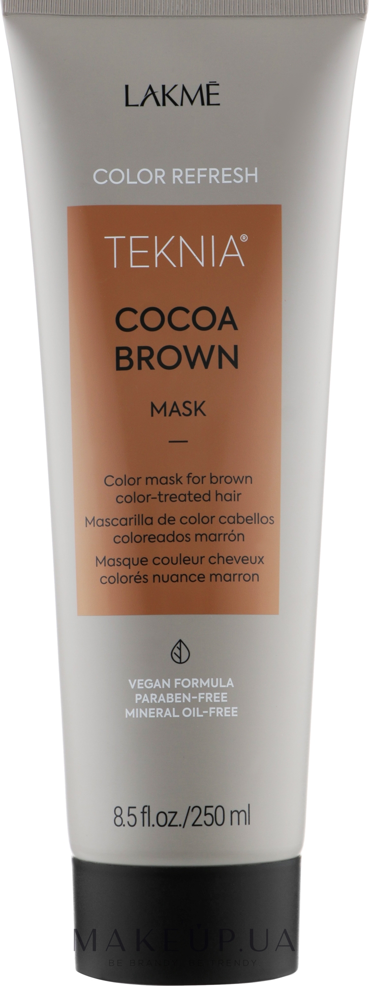 Маска для оновлення кольору коричневих відтінків волосся - Lakme Teknia Color Refresh Cocoa Brown Mask — фото 250ml