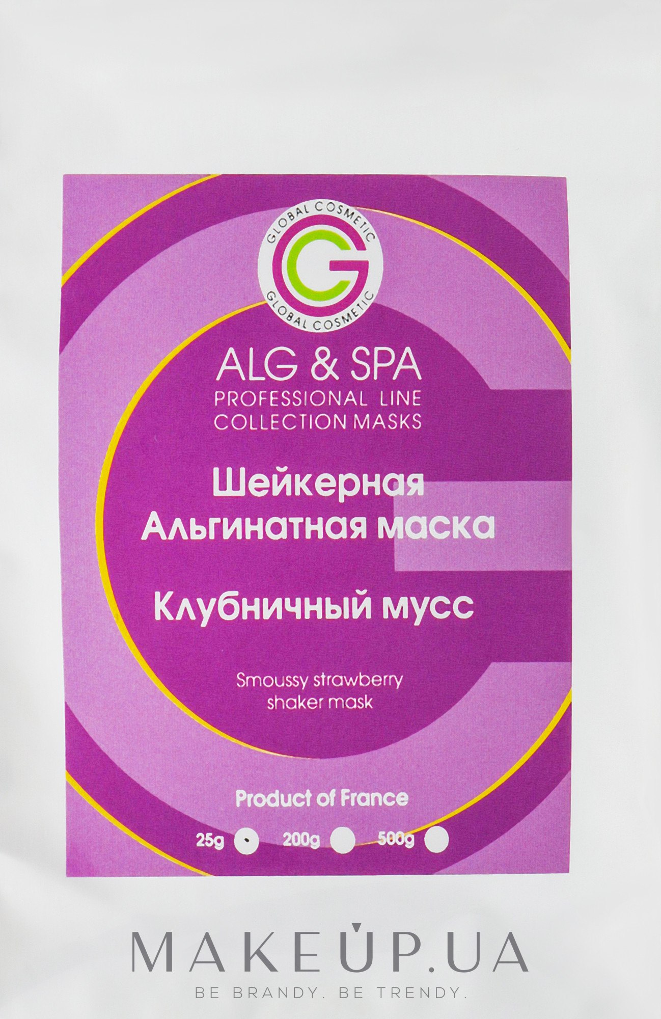 Шейкерная альгинатная маска «Клубничный мусс» - ALG & SPA Professional Line Collection Masks Smoussy Strawberry Shaker Mask — фото 25g