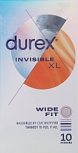 Парфумерія, косметика Презервативи, 10 шт - Durex Invisible Extra Large