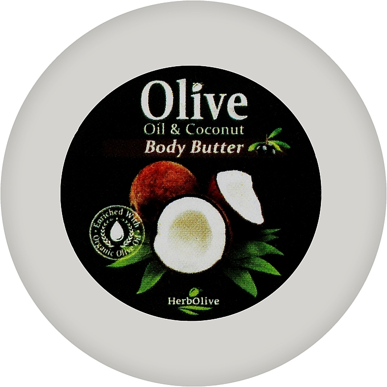 Масло для тела с кокосом - Madis HerbOlive Olive Oil & Coconut Body Butter (мини) — фото N1