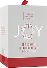Духи, Парфюмерия, косметика Набор - Scottish Fine Soaps Joy Spiced Apple Luxurious Gift Set (wash/75ml + but/75ml + cr/75+soap)
