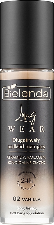 Стойкая матовая тональная основа - Bielenda Long Wear Long-Lasting Mattifying Foundation — фото N1