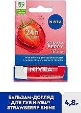 Бальзам-уход для губ - NIVEA Strawberry Shine — фото N2