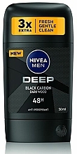 Парфумерія, косметика Антиперспірант-стік - NIVEA MEN Deep Black Carbon Dark Wood 48h Anti-Perspirant