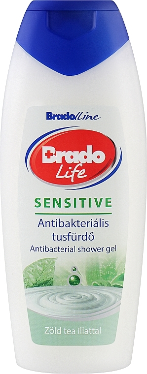 Гель для душа - BradoLine Brado Life Sensitive Antibacterial Shower Gel — фото N1
