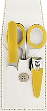 Маникюрный набор, 3 предмета, желтый - Merci 1180SMS — фото N1