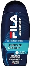 Духи, Парфюмерия, косметика Шампунь-гель для душа - Fila Sport Active Energize & Purify 2in1 Shampoo + Shower Gel