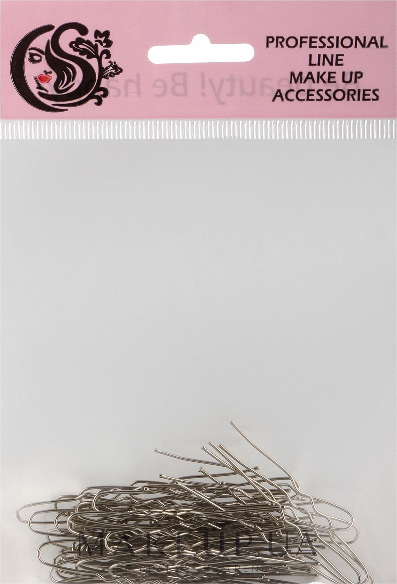 Шпильки для волос металлические, CS6S, 6 см - Cosmo Shop — фото 50шт