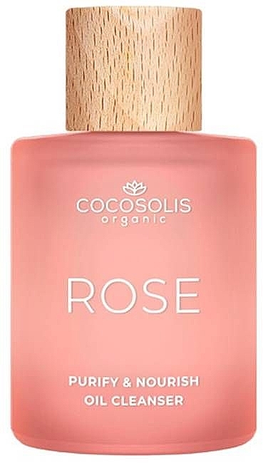 Очищающее и питательное масло для лица - Cocosolis Rose Purify & Nourish Oil Cleanser — фото N1