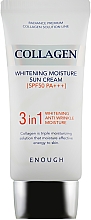 Сонцезахисний крем для обличчя, з морським колагеном - Enough Collagen 3in1 Whitening Moisture Sun Cream SPF50 PA+++ — фото N2