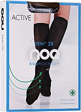Гольфи з ефектом масажу ступень "Active" 20 Den, nero - Knittex — фото N1