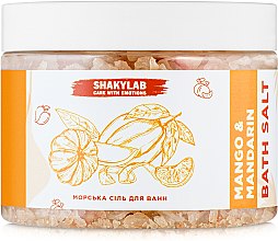 Парфумерія, косметика Сіль для ванн морська "Mango & Mandarin" - SHAKYLAB Natural Bath Salt