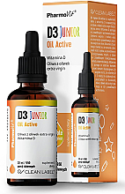 Харчова добавка "D3 олія актив" - Pharmovit Clean label D3 Junior Oil Active — фото N1