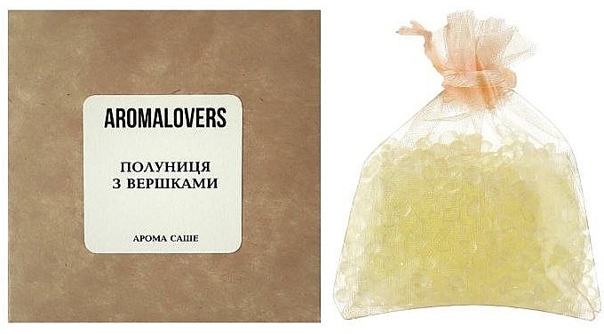 Аромасаше "Клубника со сливками" для гардероба и авто - Aromalovers — фото N1