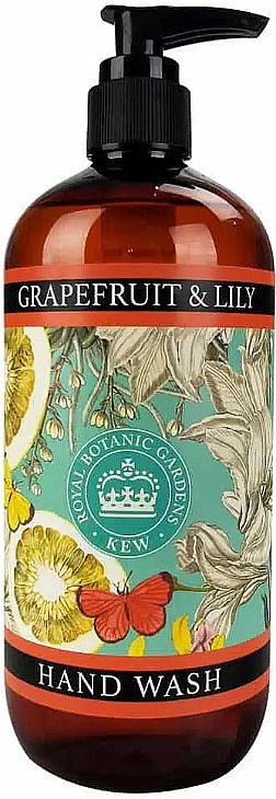 Жидкое мыло для рук "Грейпфрут и лилия" - The English Soap Company Kew Gardens Grapefruit & Lily Hand Wash — фото N1