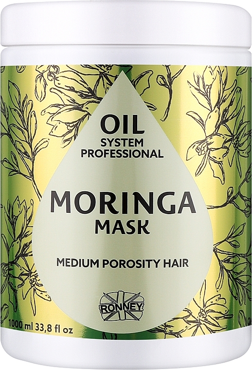 Маска для среднепористых волос с маслом моринги - Ronney Professional Oil System Medium Porosity Hair Moringa Mask — фото N1
