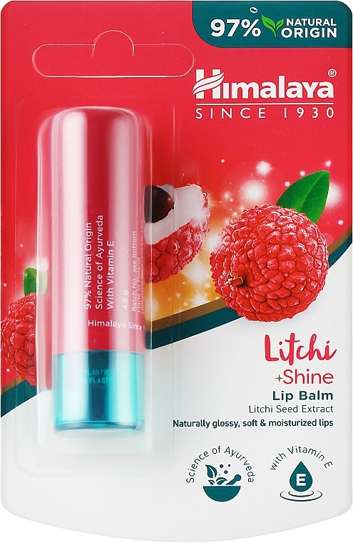 Бальзам для губ "Лічі" - Himalaya Herbals Litchi Shine Lip Balm — фото N1