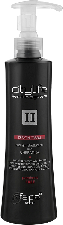 Восстанавливающий крем для волос с кератином - Faipa Roma City Life Keratin Hair Cream — фото N1